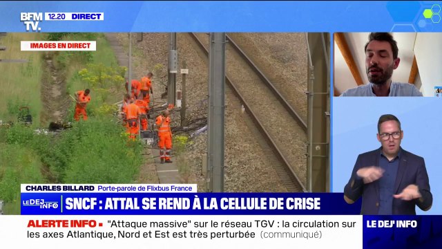 Sabotages sur le réseau TGV: Si la situation perdure, on pourra essayer de rajouter quelques dizaines de bus , affirme le porte-parole de Flixbus France