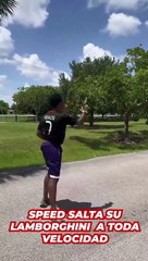 Speed salta su Lamborghini cuando iba a toda velocidad