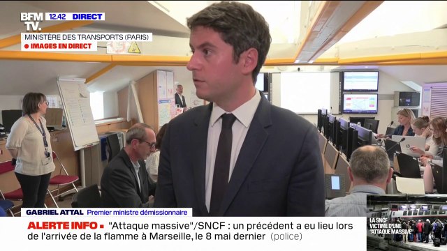 Sabotage sur le réseau TGV: Gabriel Attal assure que la mobilisation est totale