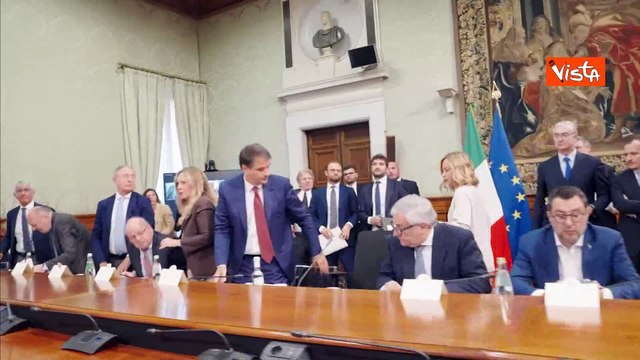Meloni partecipa alla riunione del Piano Zes Unica, vertice con Regioni Mezzogiorno a Palazzo Chigi