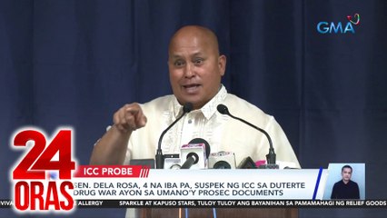 Sen. Dela Rosa, 4 na iba pa, suspek ng ICC sa Duterte drug war sa umano’y prosec documents | 24 Oras