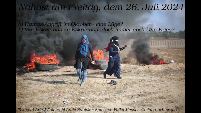 Nahost am Freitag, dem 26. Juli 2024