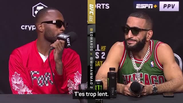 UFC 304 - Edwards à Muhammad : Tu vas prendre un KO