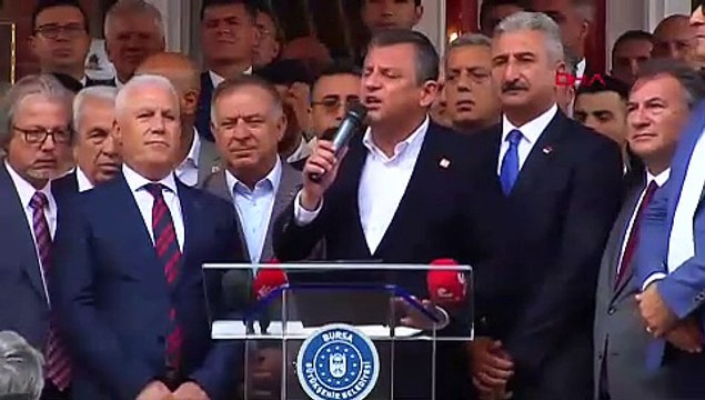 BURSA CHP Genel Başkanı Özel Bursa Büyükşehir Belediyesi ziyaretinde konuştu