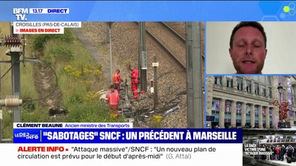 Sabotages sur le réseau SNCF: Clément Beaune appelle à la "patience" et au "civisme" dans les gares