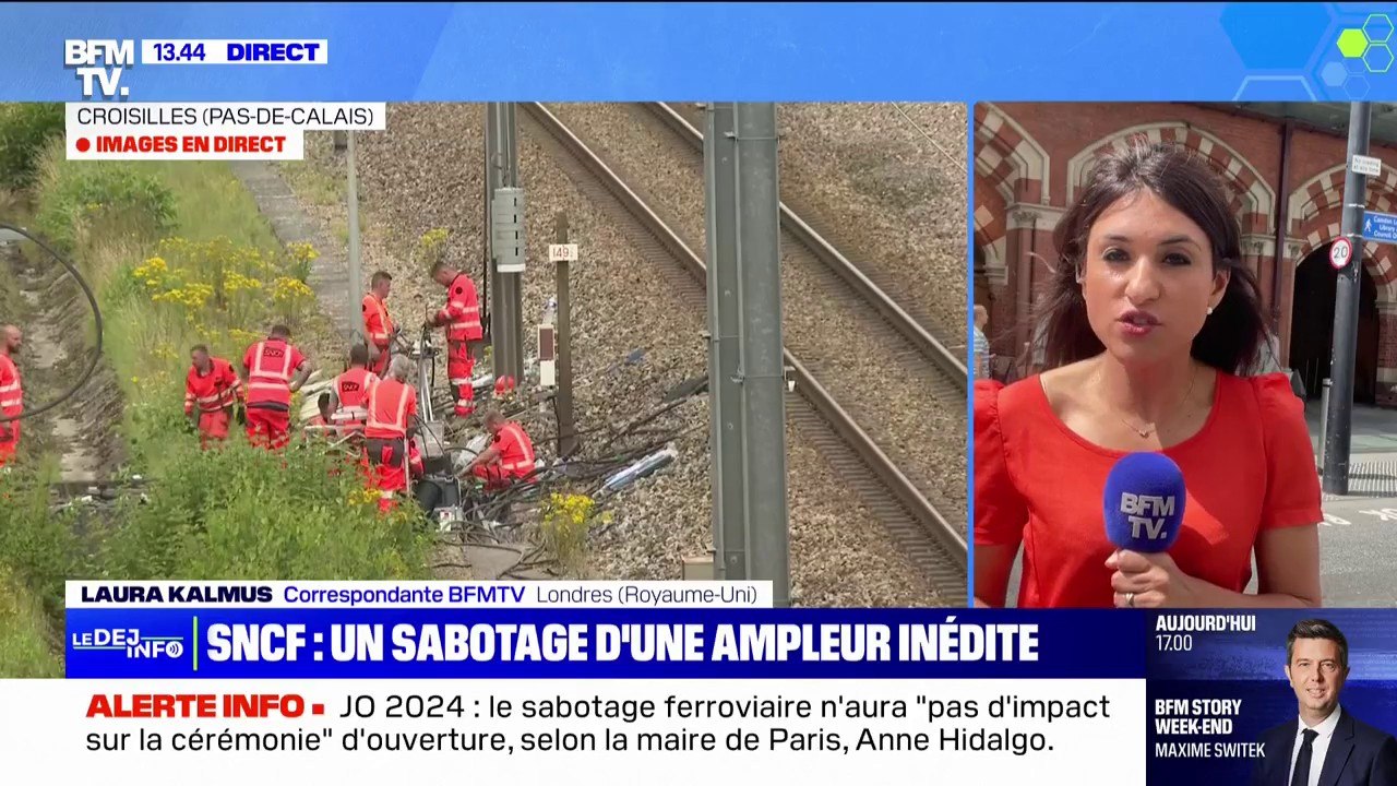 Attaques sur le réseau SNCF: à Londres, seulement deux trains ont été annulés sur les 18 prévus mais des retards sont à prévoir
