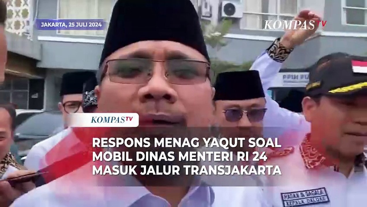 Respons Menag Yaqut soal Viral Mobil Dinas Menteri RI 24 Masuk Jalur Transjakarta