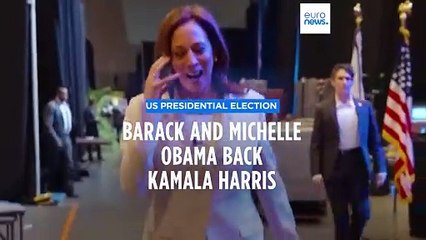 'Couldn't be prouder to endorse you': Barack and Michelle Obama back Kamala Harris
