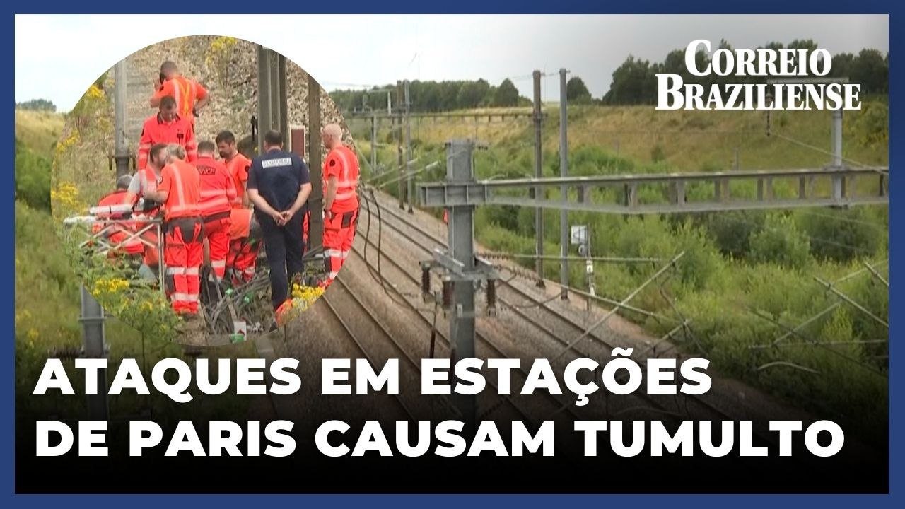 NO DIA DA ABERTURA DAS OLIMPÍADAS, TRENS SÃO ALVO DE ATAQUE COORDENADO EM PARIS