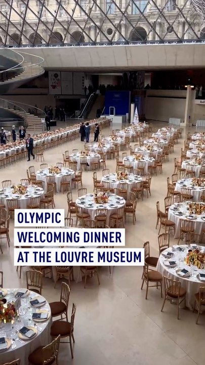 Olympic welcoming dinner at the Louvre Museum
