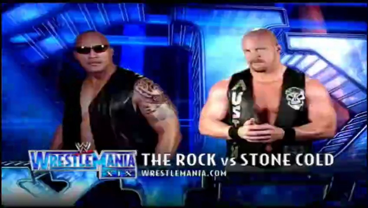 WWE WrestleMania XIX - The Rock vs Stone Cold Steve Austin
