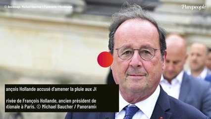 François Hollande jugé responsable de la pluie attendue pour la cérémonie des JO de Paris : l'ancien Président répond... avec humour !