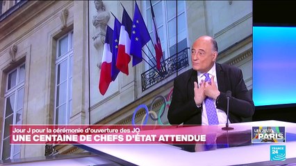 À l'Élysée, Macron reçoit les chefs d'État étrangers avant la cérémonie d'ouverture des JO