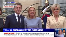 Jeux olympiques de Paris: Jill Biden reçue à l'Élysée par Brigitte et Emmanuel Macron, sans son époux Joe Biden