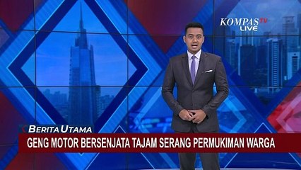 Sekelompok Geng Motor Bersenjata Tajam di Jakut Serang Permukiman Warga