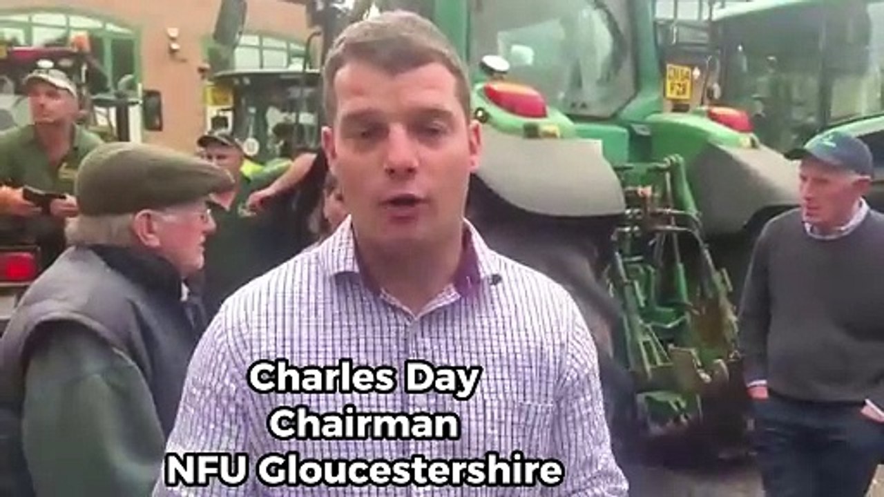 Coleford farmers' protest