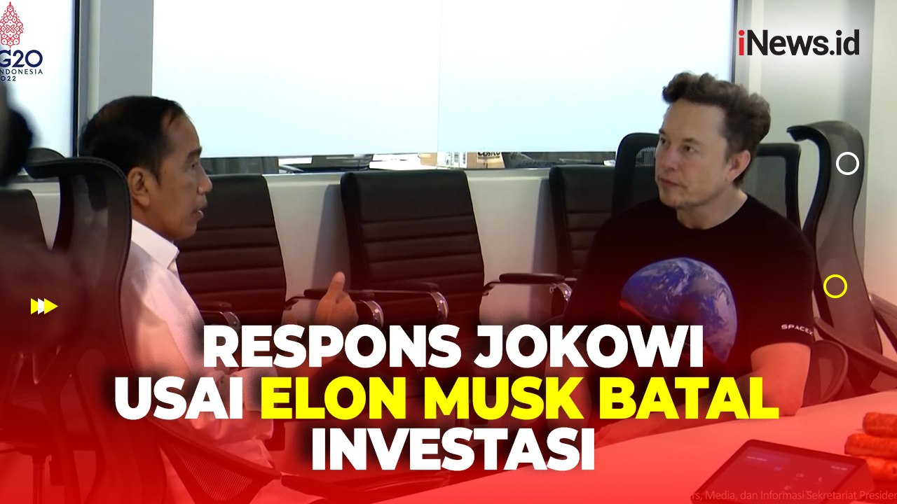 Respons Jokowi Usai Elon Musk Batal Bangun Pabrik di Indonesia