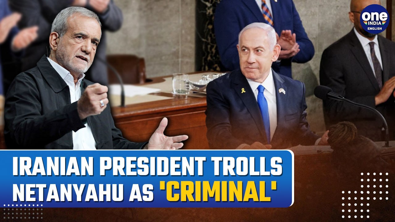 Iran’s President-Elect Masoud Pezeshkian Condemns U.S. Lawmakers’ Applause for Israeli PM Netanyahu