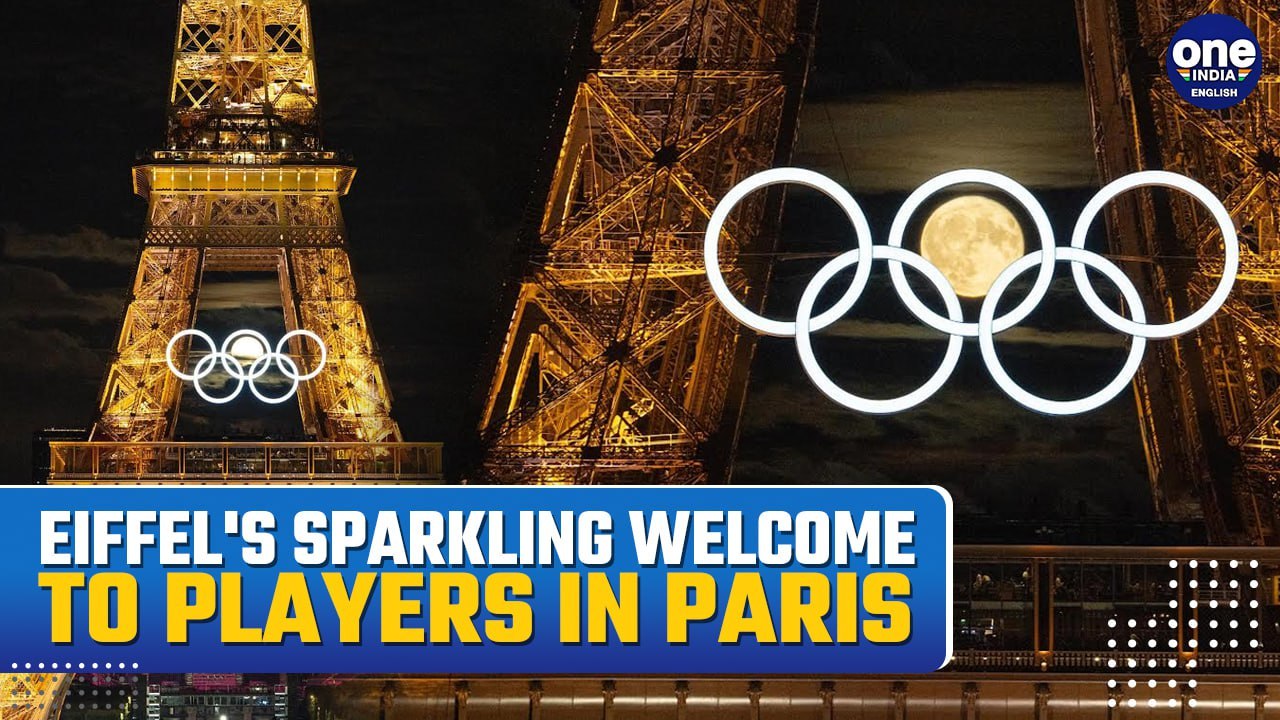 Paris Olympic 2024: Stunning Night Visuals of Eiffel Tower Go Viral Ahead of Grand Opening Ceremony