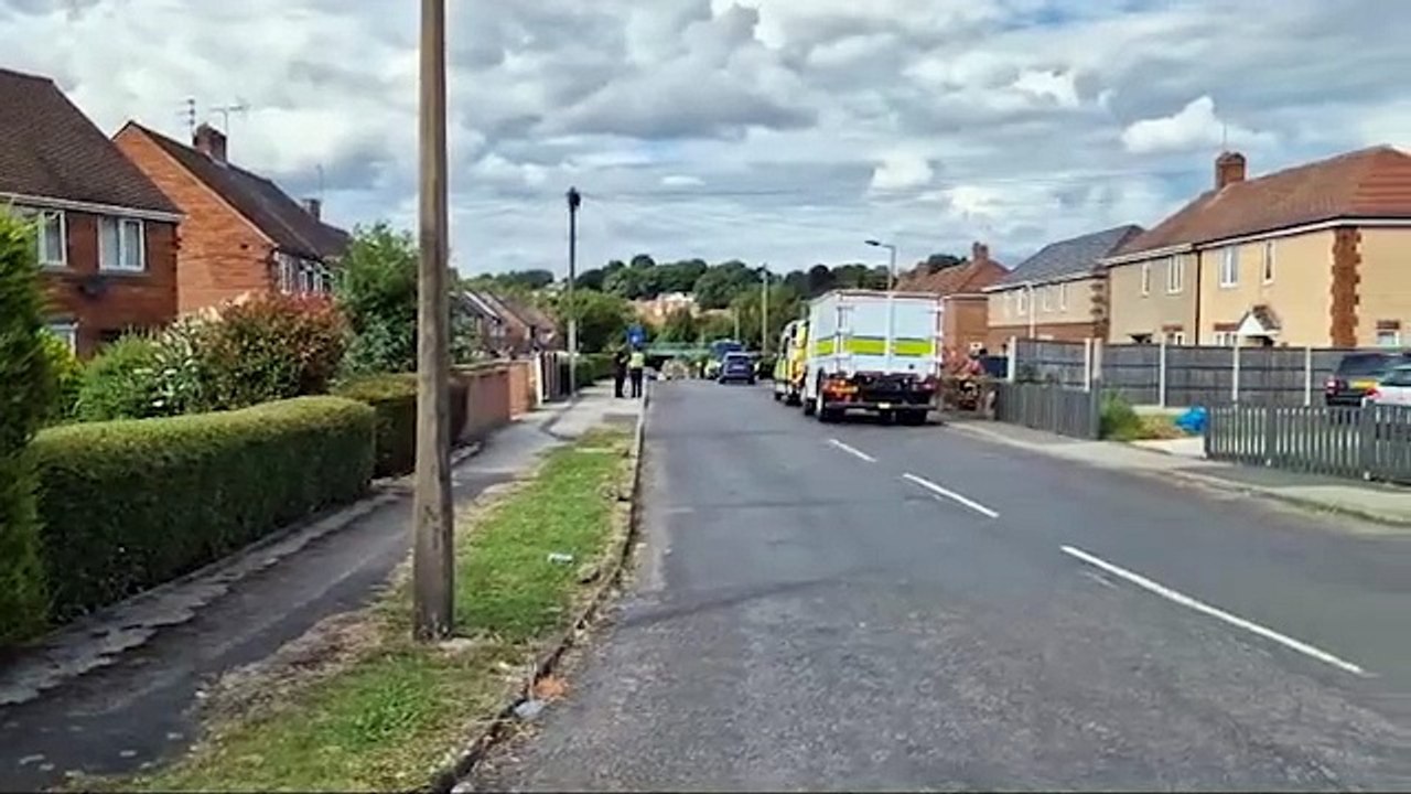 Watch South Yorkshire Police on scene for incident in Anston, Rotherham