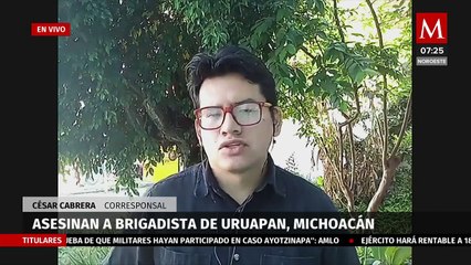 Asesinan a brigadista municipal de Uruapan, Michoacán