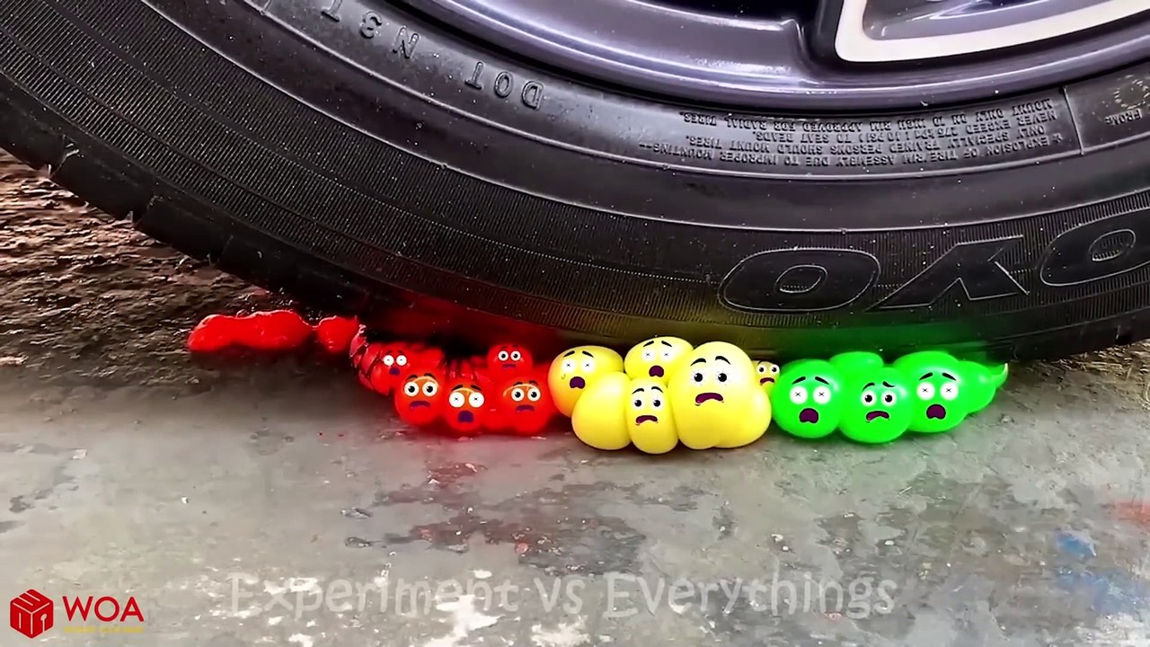 Experiment+Car+vs+Jelly%2C+Toothpaste%2C+Coca+#2+_+Crushing+Crunchy+&+Soft+Things+by+Car+_+Woa+Doodland