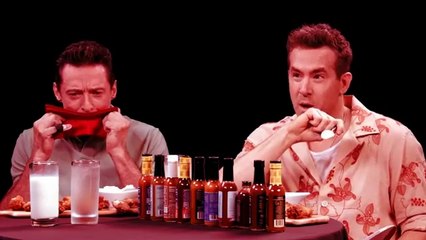 Ryan Reynolds and Hugh Jackman Go Claws Out While Eating Spicy Wings | Hot Ones