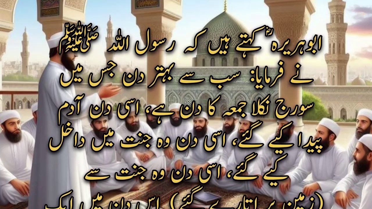 jumma ke din is ghhari me jo kuch Allah se mango | hadees nabvi ﷺ | Hadith | a  n islamic center