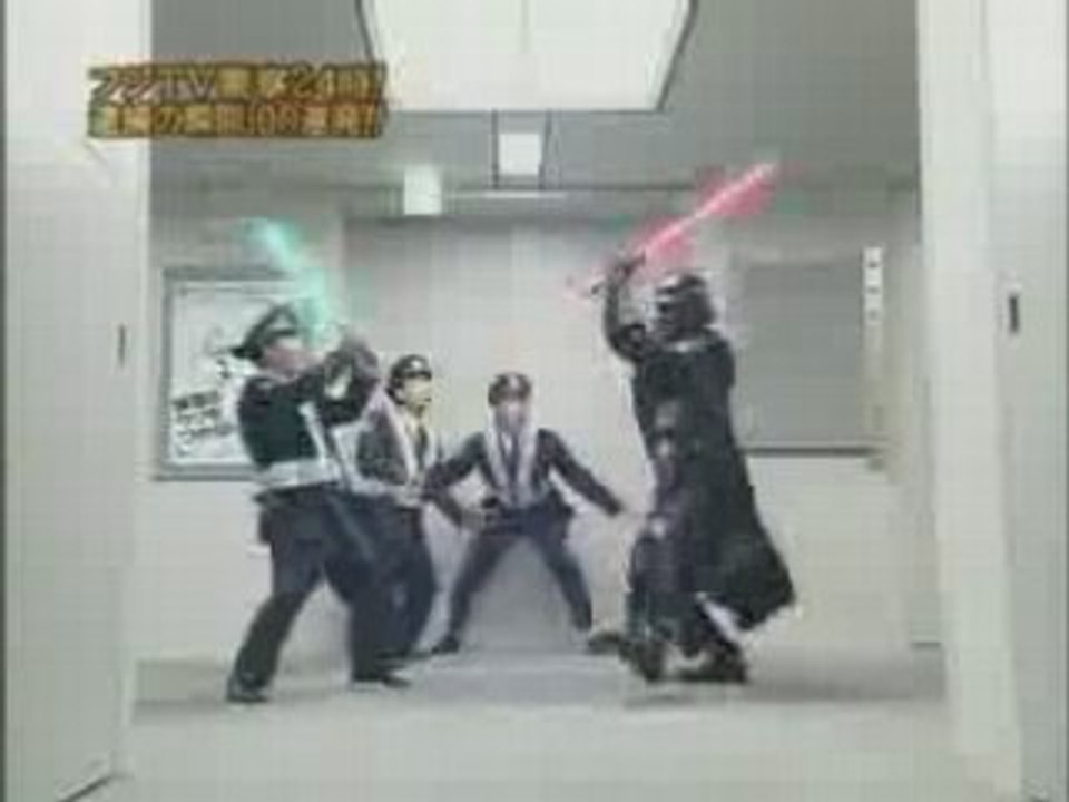 Darth vador contre la police japonaise