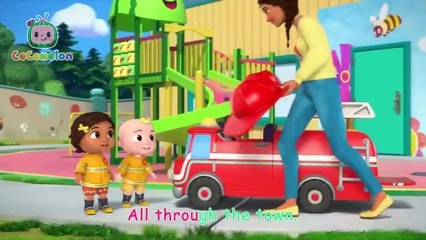 Wheels on the Fire Truck Song _ CoComelon Nursery Rhymes & Kids Songs