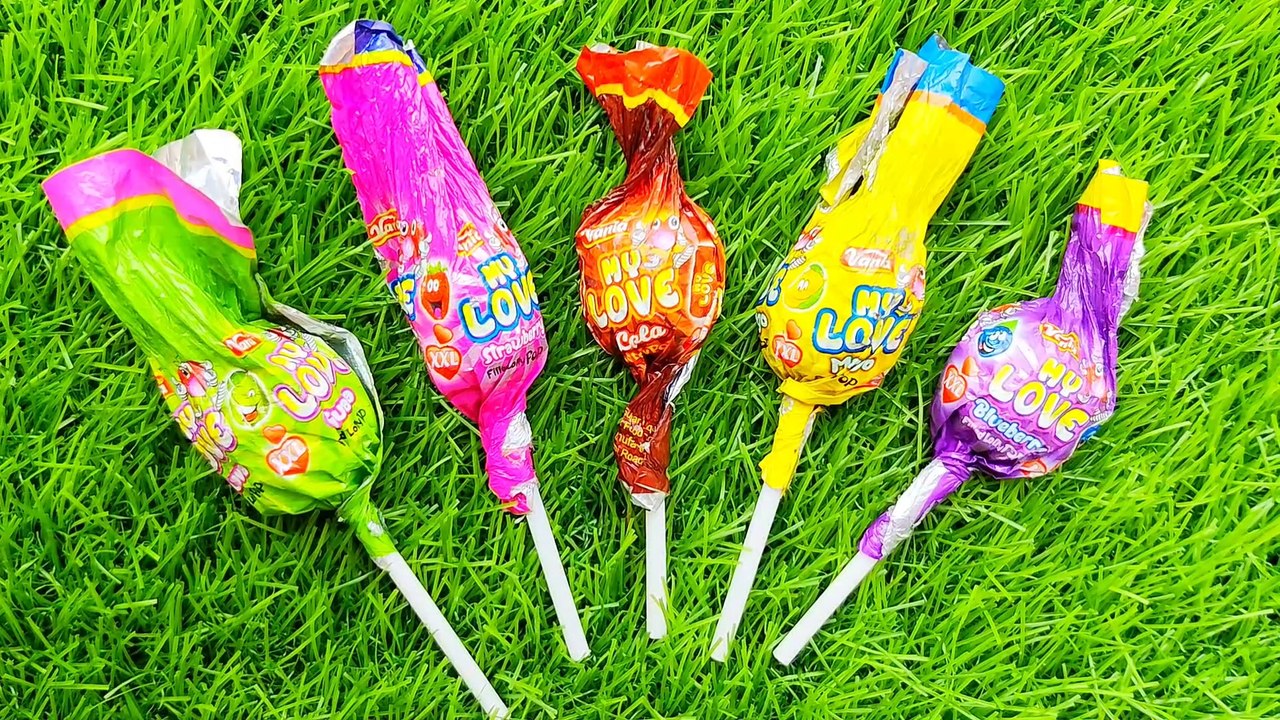 Lollipops Unpacking ASMR  Chupa Chups Big Babol, Alpenliebe Lollipop, Watermelon Lollipops