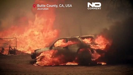 Gigantesco incêndio florestal na Califórnia provocado por homem que ateou fogo a automóvel