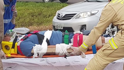 Homem fica em estado grave em acidente entre Van e motocicleta na BR-467