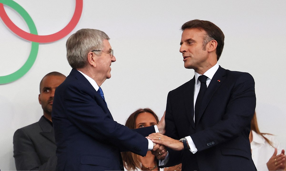 دورة الألعاب الأولمبية باريس 2024™: الرئيس الفرنسي ماكرون يفتتح الألعاب