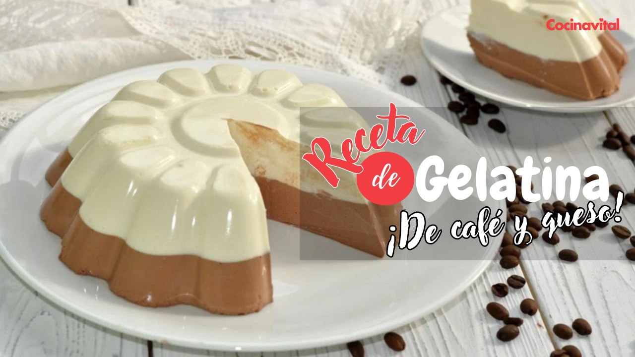 Aprende cómo hacer gelatina de café y queso, receta fácil | Recetas de gelatinas | Cocina Vital