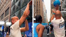 Pep Guardiola se luce en el basquetbol y da cátedra durante gira del Manchester City por Nueva York