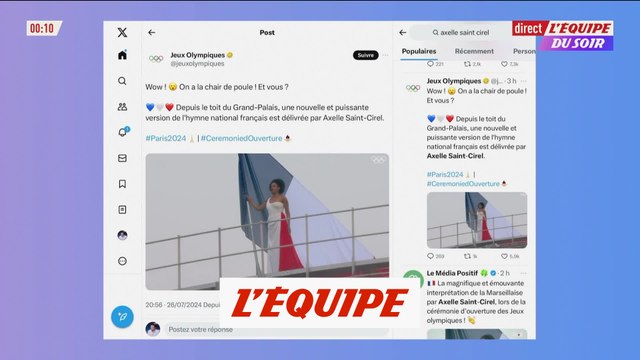 La Marseillaise interprétée par la chanteuse lyrique Axelle Saint-Cirel - JO 2024 - Cérémonie