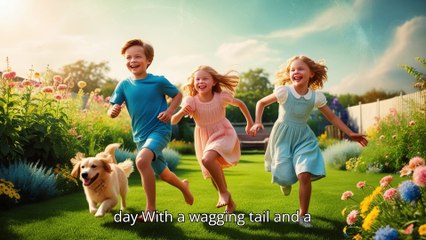 In The Backyard | kids with dog  song | kids music | kids cartoon