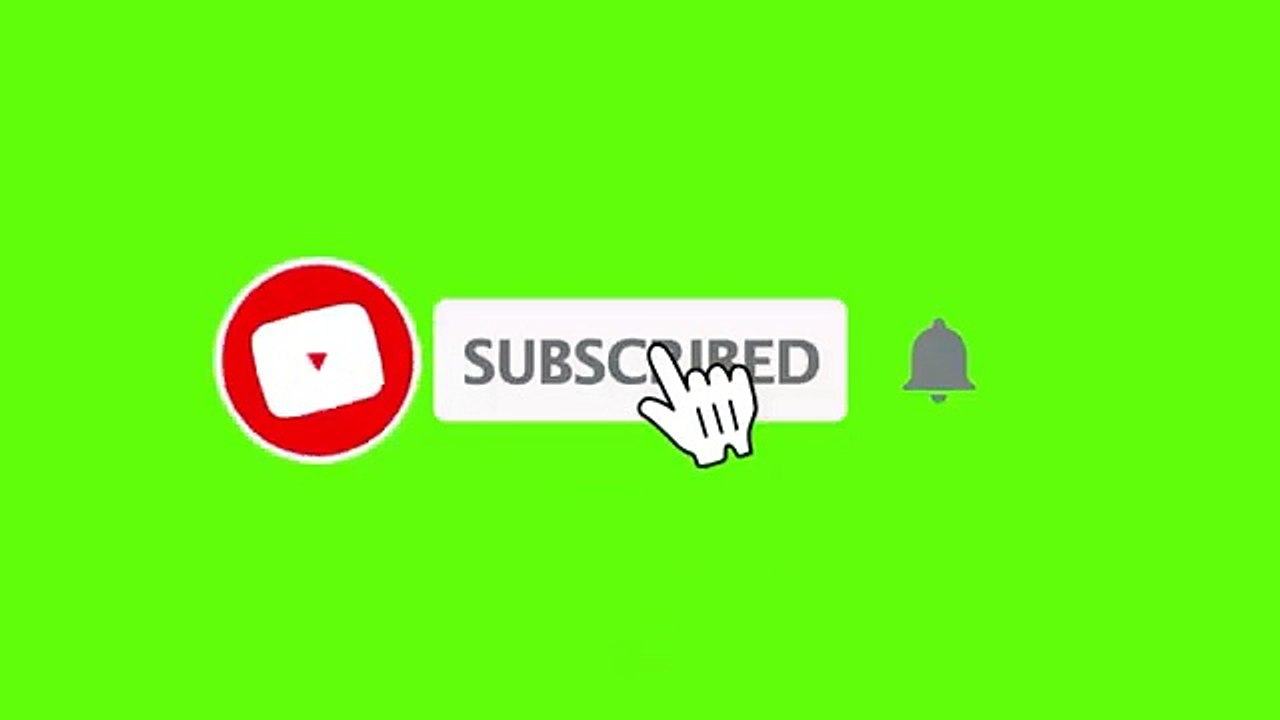 1. Green Screen Subscribe Button No Copyright