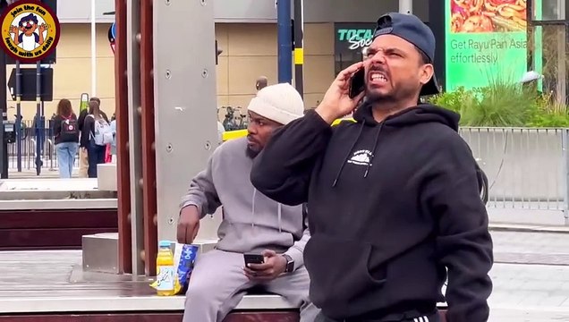 I give this couple anxiety prank I this guy can't believe i eat his food I joker pranks latest 2024