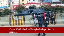 More than 150 killed in Bangladesh protests | BBC News