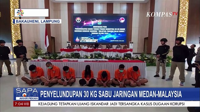 Ditres Narkoba Polda Lampung Gagalkan Penyelundupan 30 Kg Sabu Jaringan Medan-Malaysia