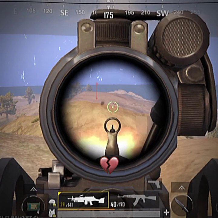 200 Meter kill with machine gun in pubg