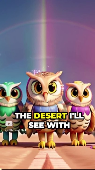 Desert Owl's Golden Eye: Fun Facts & Stories for Kids | Desert Animals & Owl Sounds