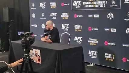 Muhammad Mokaev reacts to UFC 304 victory