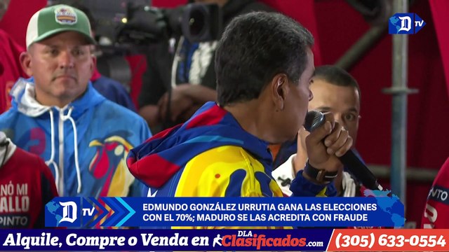 Edmundo González Urrutia gana las elecciones con el 70%; Maduro se las acredita con fraude | El Diario en 90 segundos