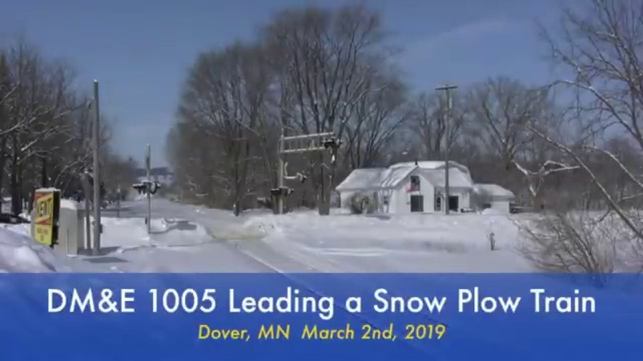 Train Snow Plowing Action