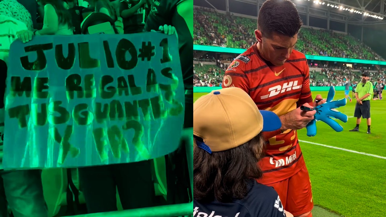 Pumas pierde, pero Julio González cumple el sueño a pequeño fan