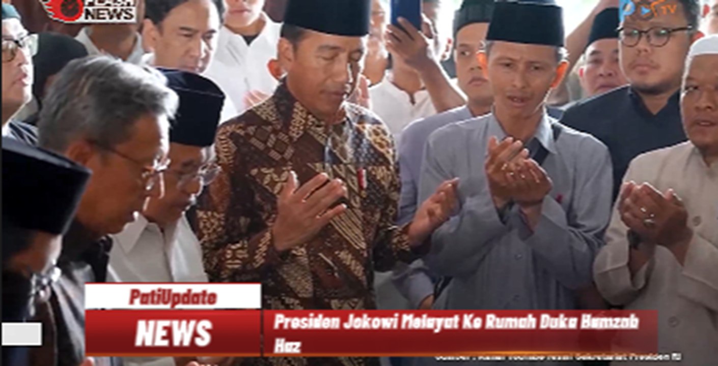 Presiden Jokowi Melayat Ke Rumah Duka Hamzah Haz