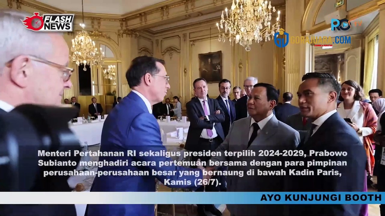 PRABOWO TEMUI BOS PERUSAHAAN BESAR DI PRANCIS PERKUAT KERJASAMA EKONOMI